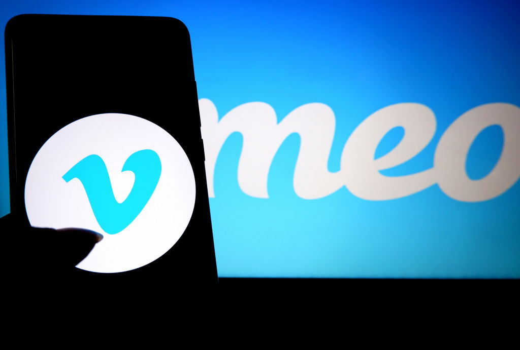 Vimeo starts layoffs after acquisition by Bending Spoons In this photo illustration a popular video sharing application Vimeo logo seen displayed on a smartphone.