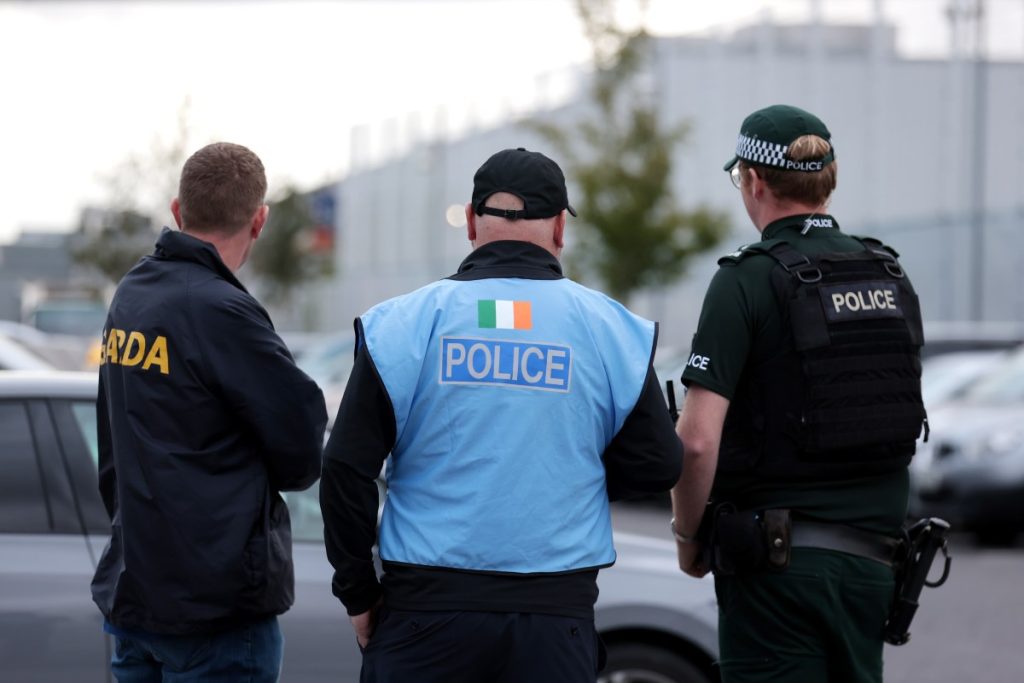 Ireland proposes new law allowing police to use spyware An Garda Siochana and Police Service of Northern Ireland officers outside the ground ahead of the UEFA Conference League play-off match at Clearer Twist National Stadium at Windsor Park, Belfast.