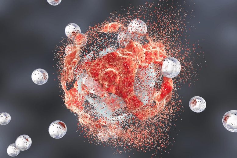 Hard-to-Treat Cancers Have a Secret Trick That Researchers Finally Cracked Nanoparticles Destruction of Cancer Tumor Cell