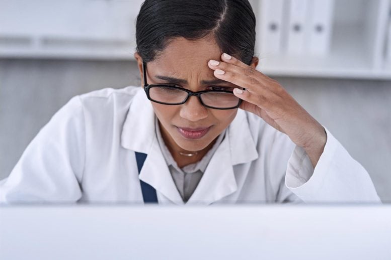 97.5% of Women in STEM Feel Like Frauds Despite Their Success Scientist Woman Stress Worry