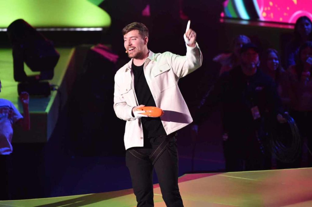 Kalshi fined a MrBeast editor for insider trading on markets related to the YouTube star MrBeast speaks onstage during the 2023 Nickelodeon Kids' Choice Awards at Microsoft Theater in LA